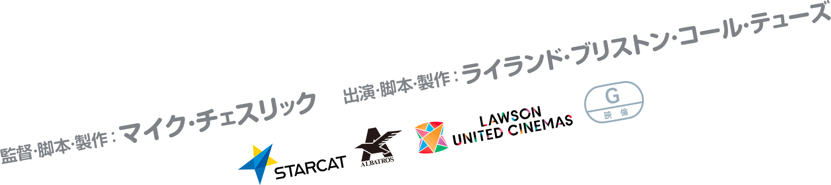 [監督・脚本・製作]マイク・チェスリック
[出演・脚本・製作]ライランド・ブリストン・コール・テューズ
[配給]スターキャットアルバトロス・フィルム、ローソン・ユナイテッドシネマ
[提供]ニューセレクト、ローソン・ユナイテッドシネマ
2022｜アメリカ｜モノクロ｜英語｜16:9｜108min｜原題： Hundreds of Beavers｜Gマーク
© 2022 SABLJAK RAVENWOOD HOGERTON